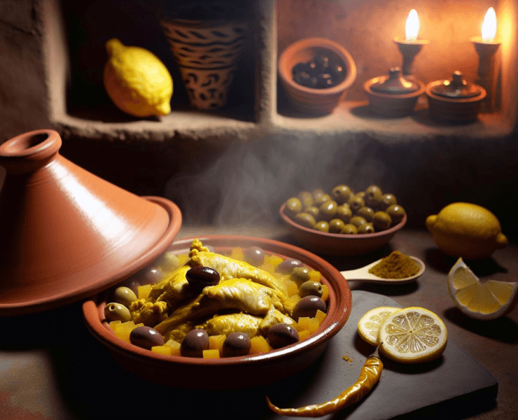 Eksploracja Smaków Maroka: Przepis na Tadżin z Kurczaka z Cytryną i Oliwkami szybkoo.pl