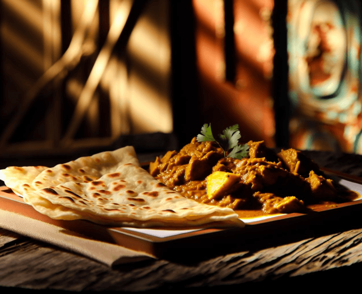 Karaibski Roti z Kari Kurczakiem szybkoo.pl