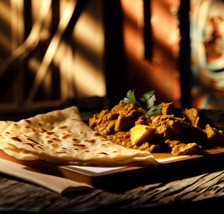 Karaibski Roti z Kari Kurczakiem szybkoo.pl