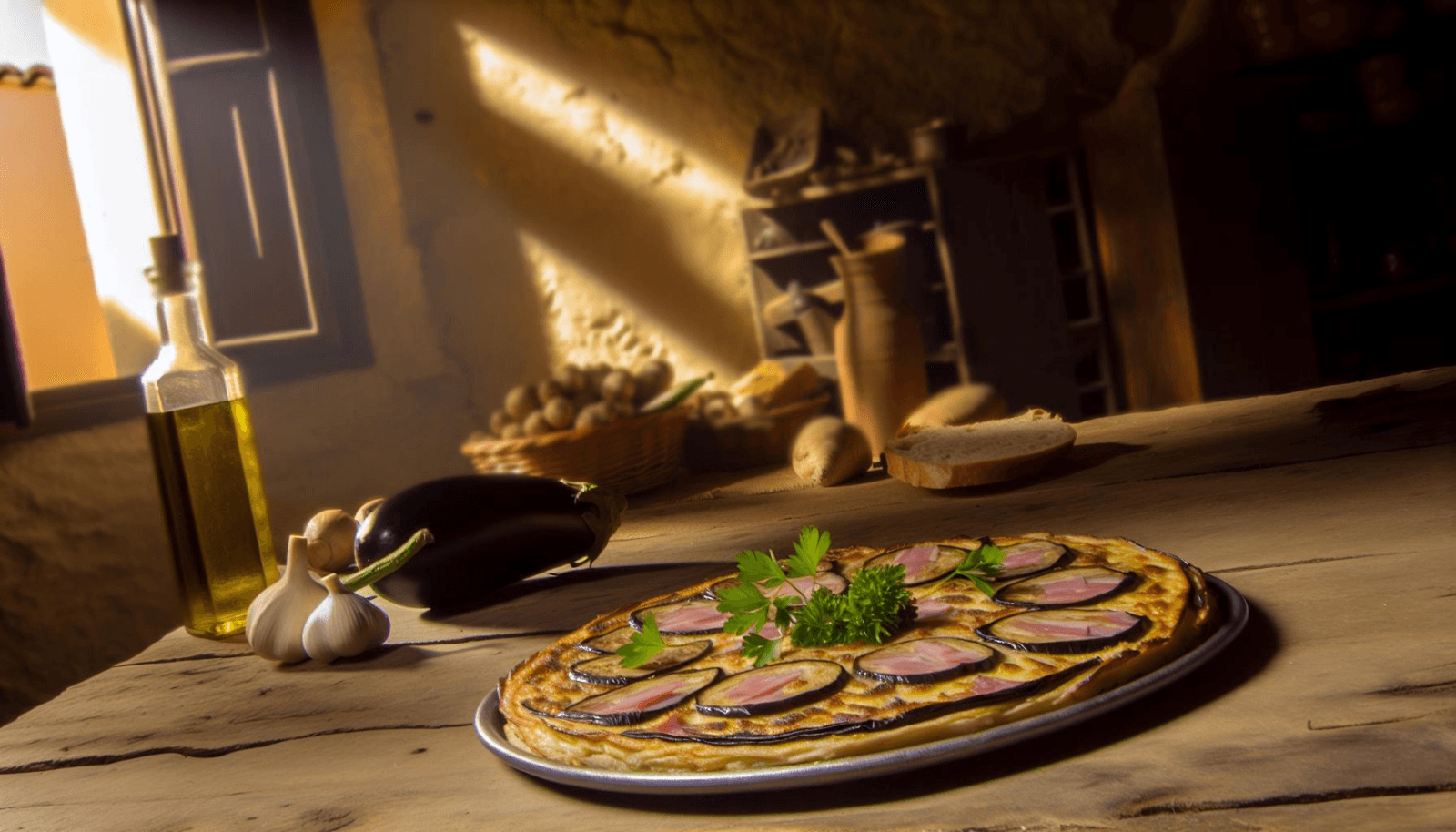 Keto Hiszpańska Tortilla z Bakłażanem i Szynką szybkoo.pl