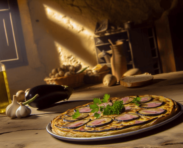 Keto Hiszpańska Tortilla z Bakłażanem i Szynką szybkoo.pl